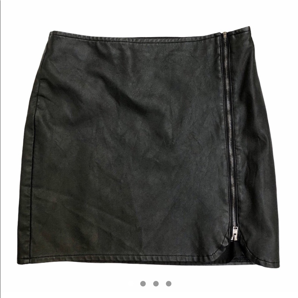 Hollister Leather Miniskirt